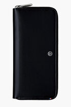 STD D LINE SLG LONG ZIPPERED WALLET LD BLACK
