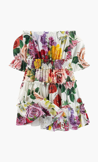 Floral Poplin Dress