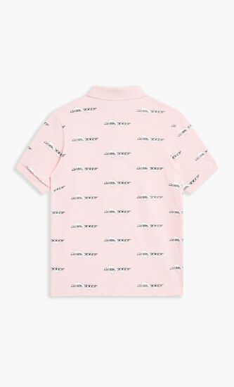 SHORT SLEEVED RIBBED COLLAR SHIRT