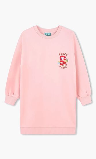 Logo Embroidered Dress
