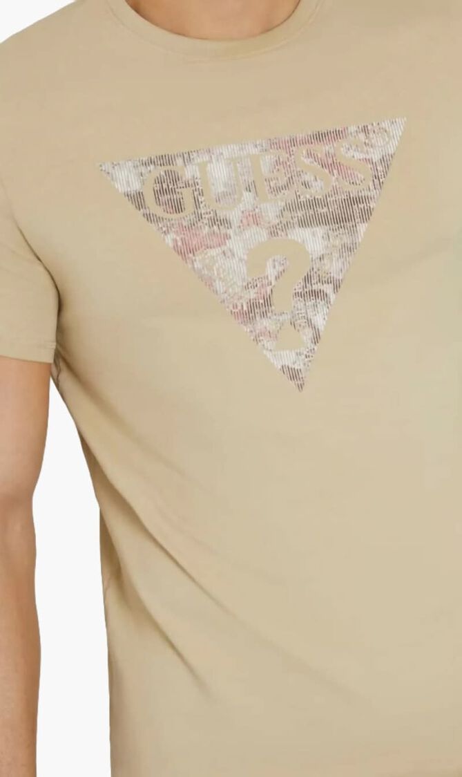 Ss Cn Triangle Gel Print Tee