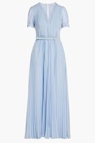 BLUE CHIFFON MAXI DRESS