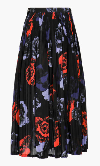 Pleated Poppies Skirt