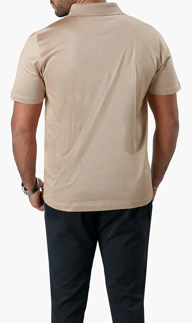 ANGELO KAHELERCERIZED TSHIRT DARK BEIGE VM 7022