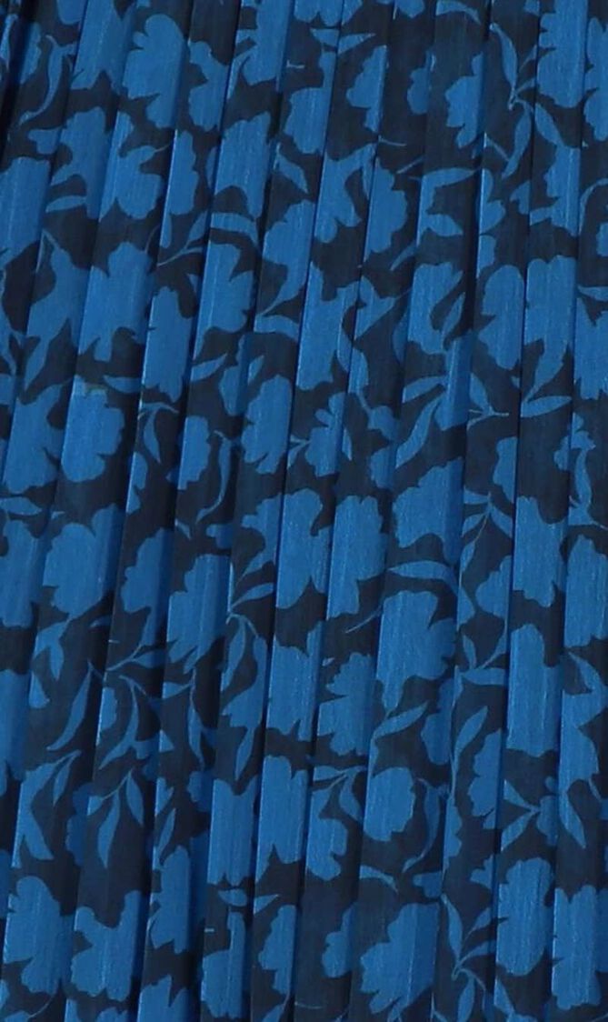 Pleated Floral Skirt