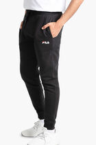 سروال رياضي مزود بأساور مزين بشعار العلامة التجارية