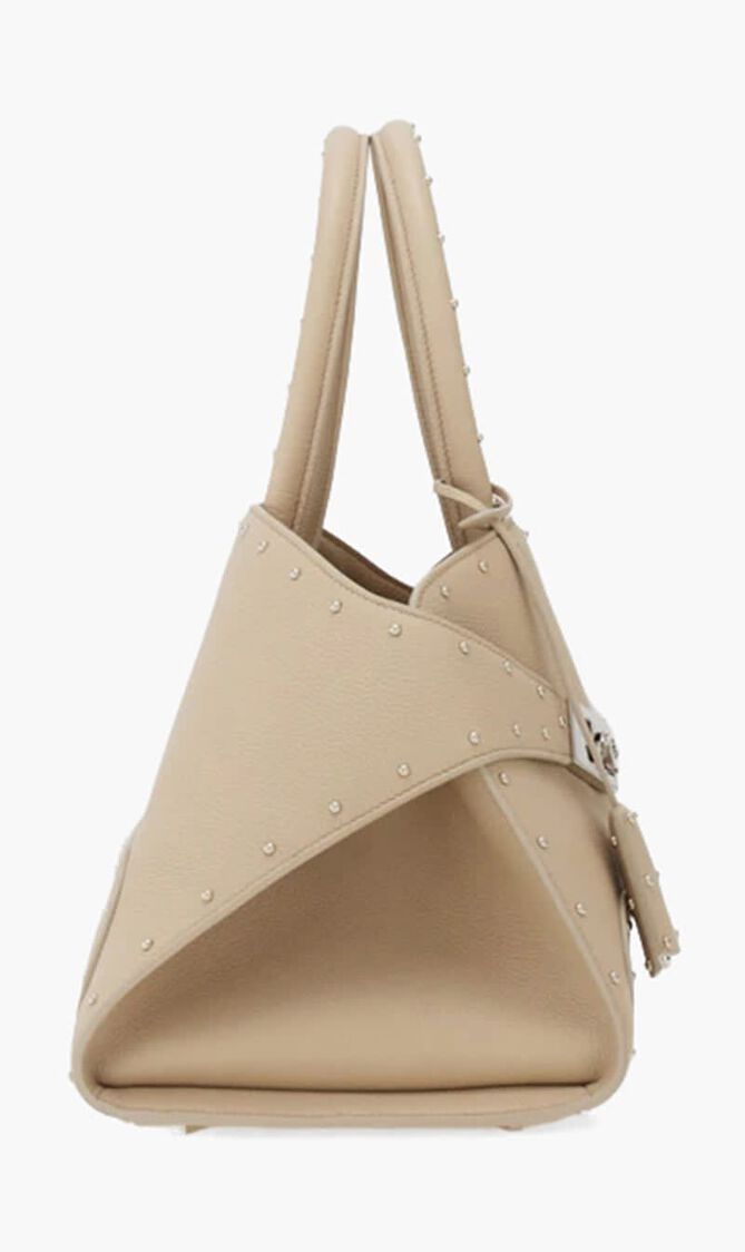 Hug Studded Medium Handbag