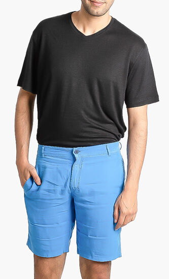 برمودا بارون من الكتان وقماش تشينو