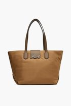 K/Signature Nylon Medium Tote Handbag