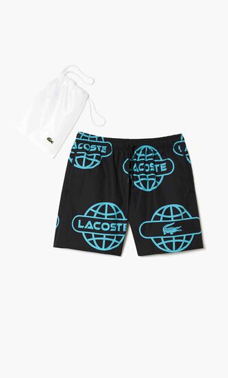 Globe Print Swimwear