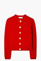 WOOL LOGO BUTTON CARDIGAN