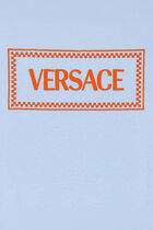 T-SHIRT COMPACT COTTON JERSEY FABRIC + VERSACE LABEL LOGO EMBROIDERY
