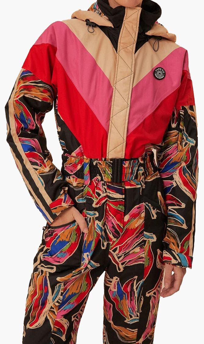 Artsy Banana Print Ski Suit