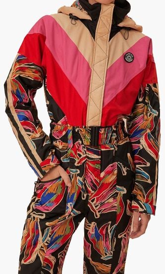 Artsy Banana Print Ski Suit