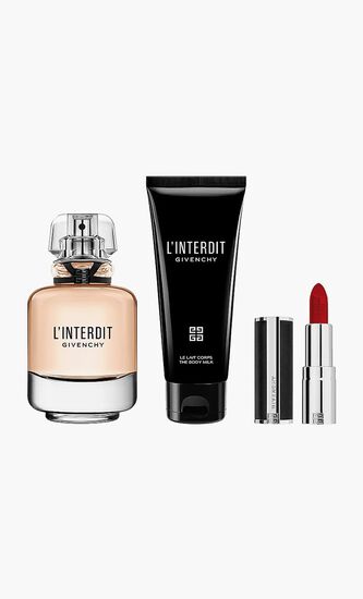 L'Interdit Eau de Parfum 80ml, Body Lotion 75ml, Mini Le Rouge Interdit N.333