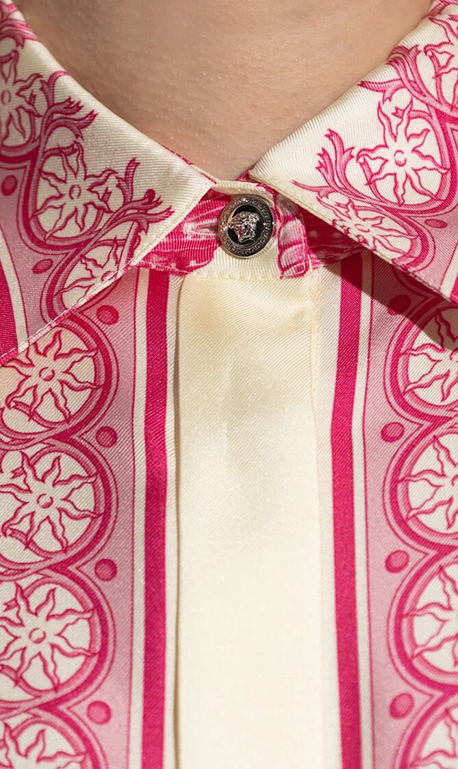 FORMAL SHIRT UNDERWATER BAROCCO BICOLOUR FOULARD ON SILK TWILL