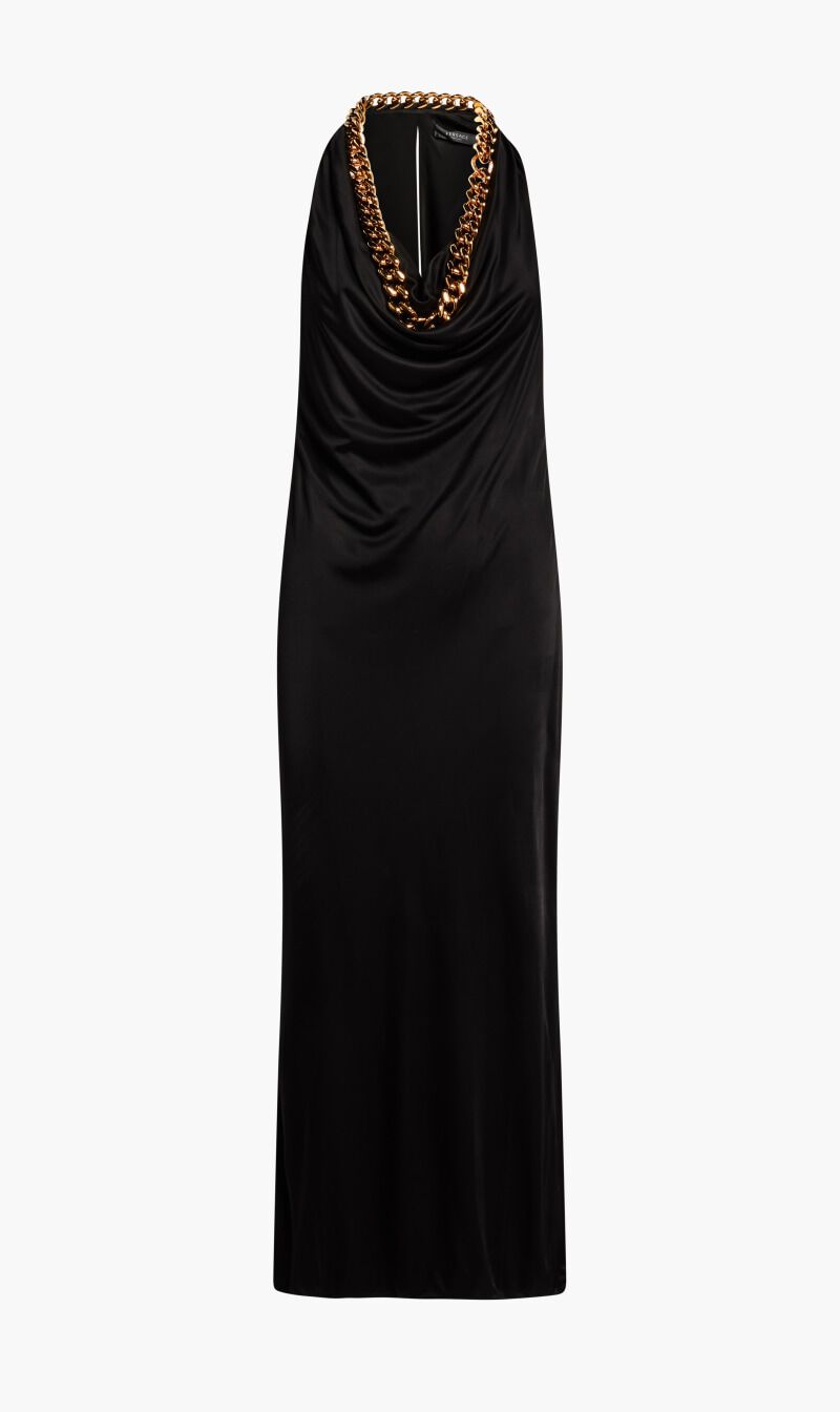 Buy VERSACE Gown Jersey Fabric With Chains Detail for AED 3495.00 The Deal Outlet