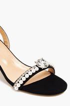 DIMOND OF ELIZABETH BLACK GROSGRAIN SLINGBACKS(55MM)