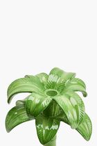 LMS PALM CANDLESTICK HOLDER - GREEN - LARGE