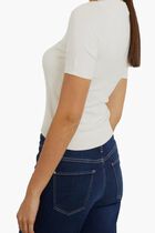 Rylee Knit Top with Logo Detail Rylee Knit Top with Logo Detail