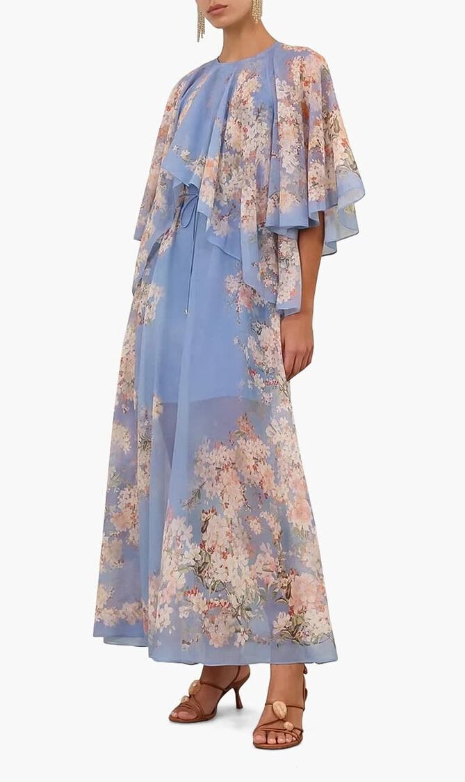 CASCADIAN TIERED MAXI DRESS