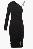 CORD DETAIL JERSEY DRESS