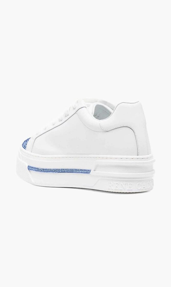 WHITE CALF SILVER SHADE STRASS