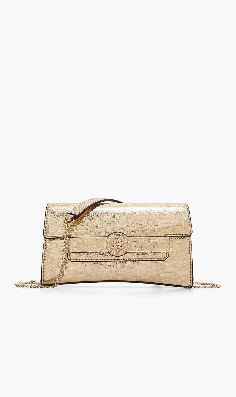 Guess gold clutch on sale