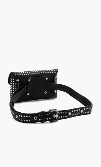 Studded Leather Belt Bag