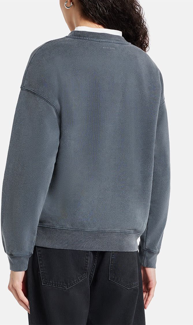 SPENCER SWEATSHIRT HEARTS WASHED BLACK