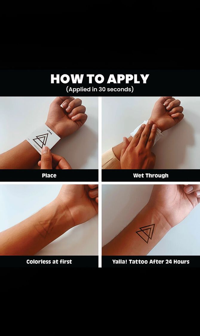 Temporary Tattoos - Symmetrical Collection