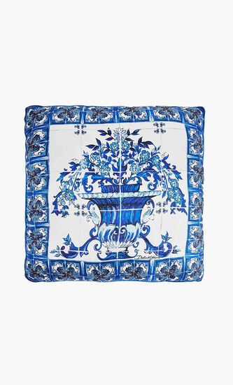 Blu Mediterraneo Silk Twill Pillow