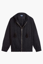 Broderies Anglaises Cotton Hooded Sweat Shirt