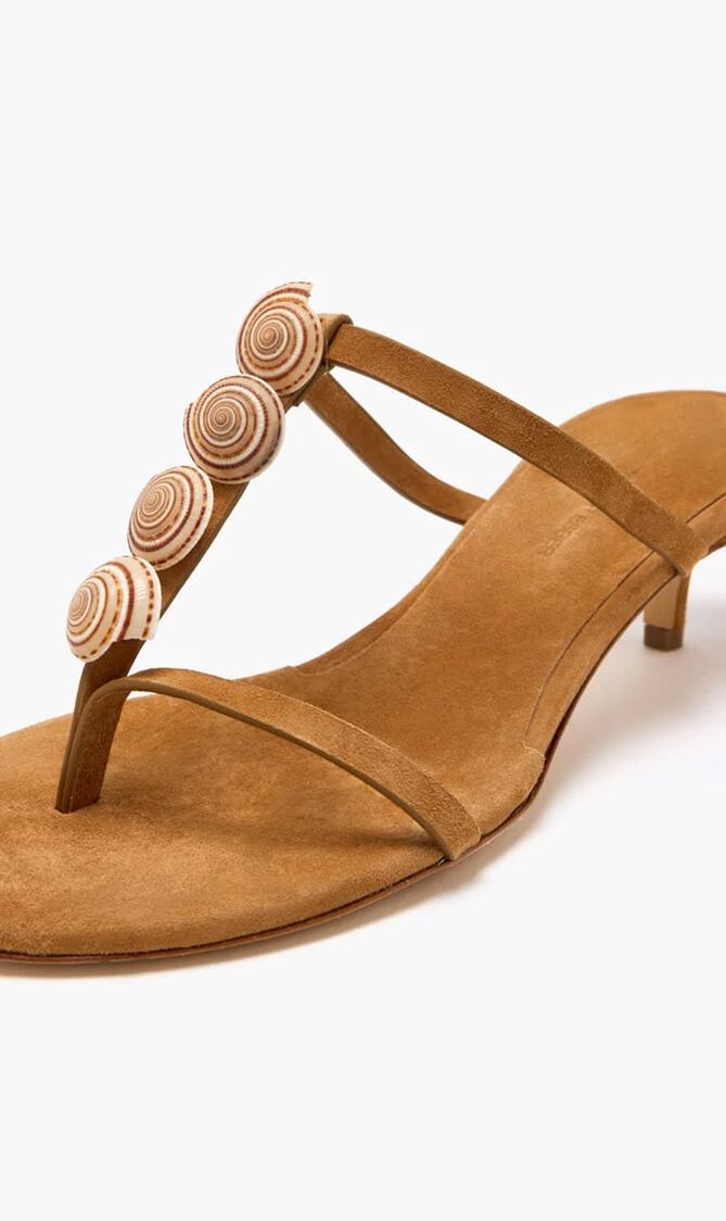 SUNDIAL SEASHELL KITTEN HEEL 40MM