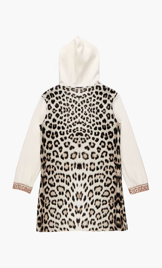 Hooded Leopard Print Dress