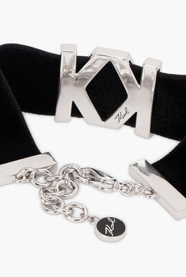 Karl x Kaia Logo K Velvet Bracelet