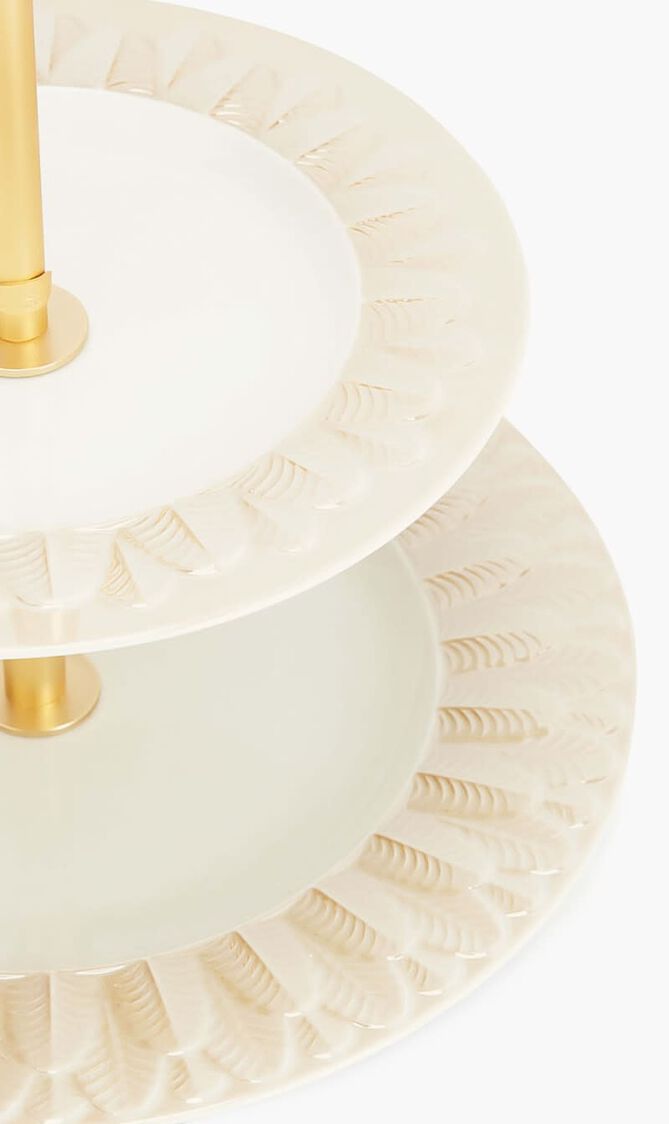 Peacock Extravaganza Cake Stand Gold