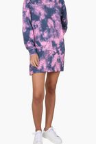 AOP TIE DYE ARROW SWEATDRESS PINK BLUE