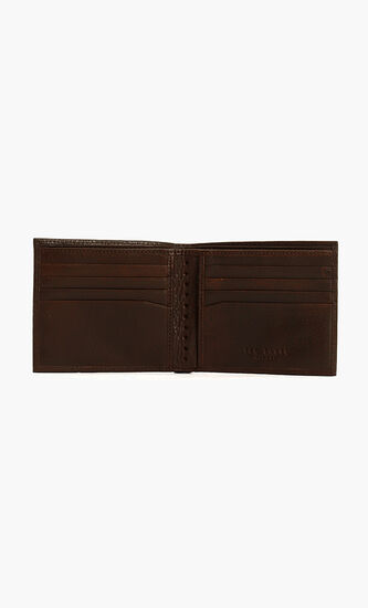 Brogue Leather Bifold Wallet