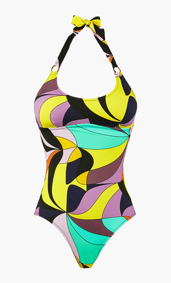 Abstract Print Swimsuit