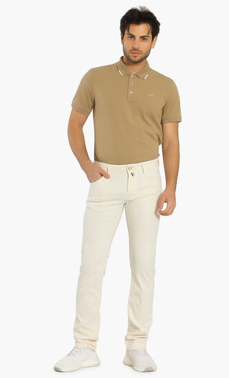 Button Fly Stretch Jeans