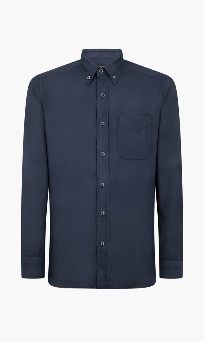 Cashmere Light Twill Slim Fit Shirt