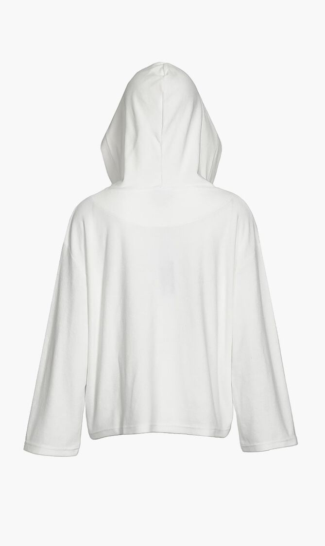 Solid Terry Hoodie Sweatshirt Solid Terry Hoodie Sweatshirt