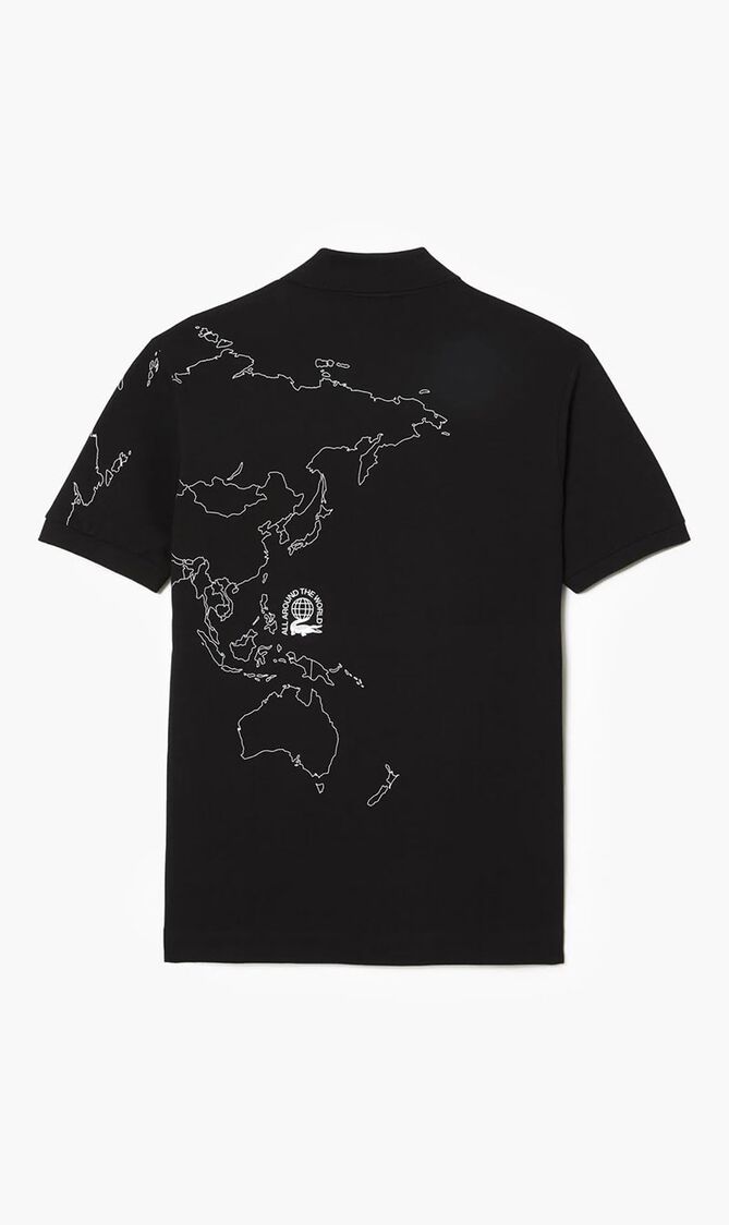 SHORT SLEEVED RIBBED COLLAR SHIRT