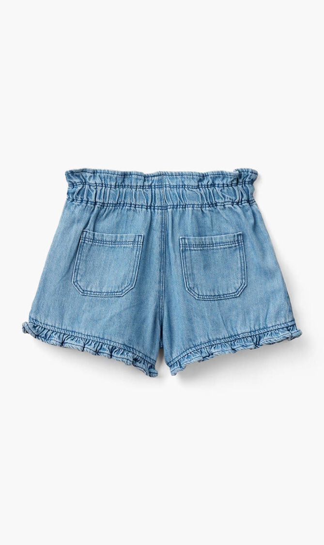 Ruffled Button Front Shorts