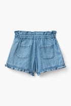 Ruffled Button Front Shorts