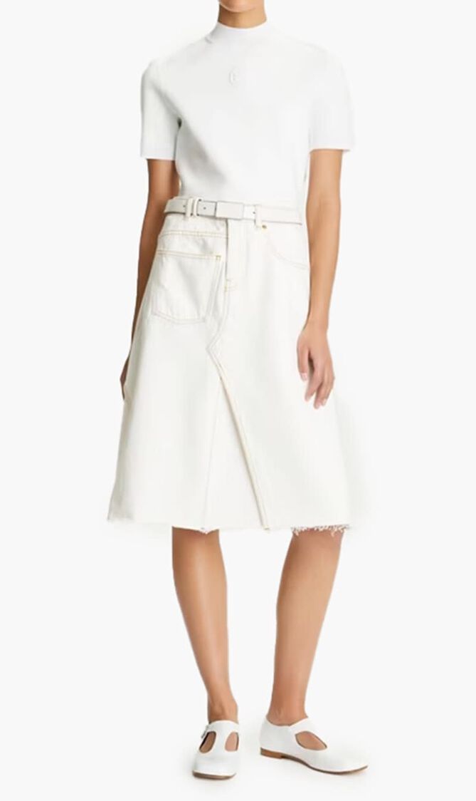 DENIM DECONSTRUCTED SKIRT