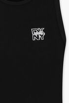 Black Dress For Girl With Logo