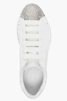WHITE CALF SILVER SHADE STRASS