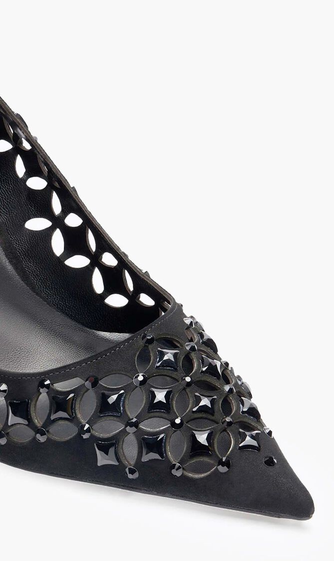 BLACK SUEDEJET STRASS